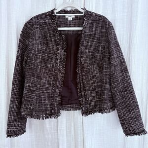 Cato Fashions Chic Women’s Dress Blazer Size XL Black and White